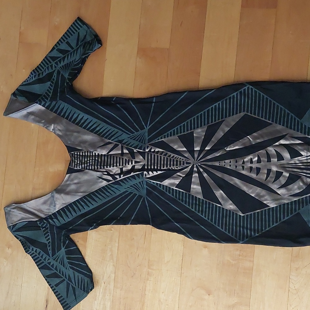Bebe Art Deco Midi Dress